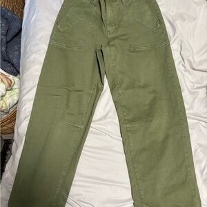 Women’s Utility Work Pants in Olive Green